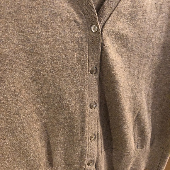 Ann Taylor Loft Brown Half Sleeve Cardigan - Picture 2 of 4
